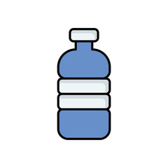 Water Bottle icon isolated on a white background. Vector illustration.