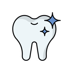 Dental Care icon isolated on a white background. Vector illustration.