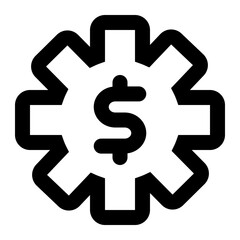 Obraz premium bank system icon for illustrator