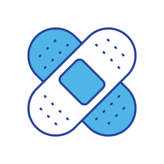 Bandage icon isolated on a white background. Vector illustration.