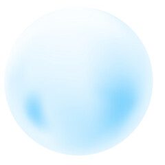 Blue bubble, glass sphere in Digital Art