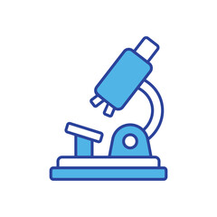Microscope icon isolated on a white background. Vector illustration.