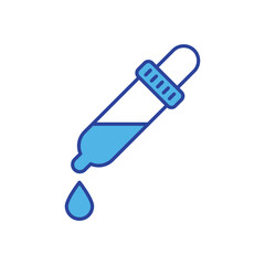 Eye Dropper icon isolated on a white background. Vector illustration.