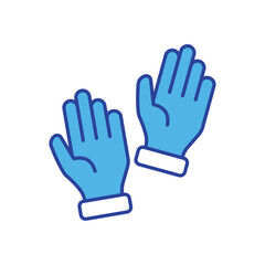 Glove  icon isolated on a white background. Vector illustration.
