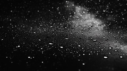 Close-Up of Raindrops on a Soft Window Pane