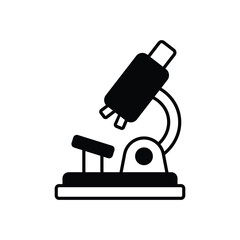 Microscope icon isolated on a white background. Vector illustration.