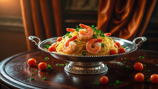 Pasta with Shrimp Dish