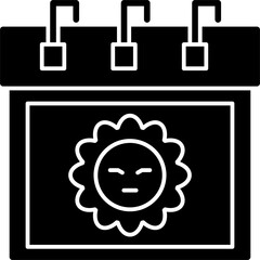 Summer Calendar Icon