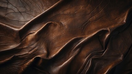 Patterned leather and aged leather texture background.