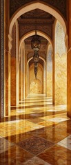 Obraz premium A series of arches in a building create a tunnel