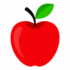 Fototapeta premium red apple vector illustration