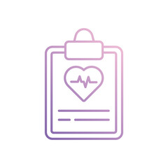 Check-up icon isolated on a white background. Vector illustration.