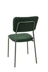 black leather chair isolated