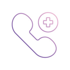 Obraz premium Phone Call icon isolated on a white background. Vector illustration.