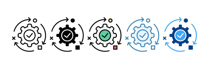 Adaptation  Icon Set Multiple Style Collection