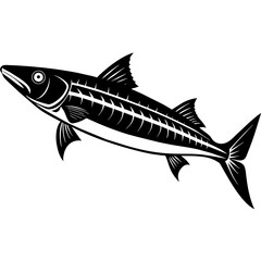 Obraz premium vector illustration of a fish