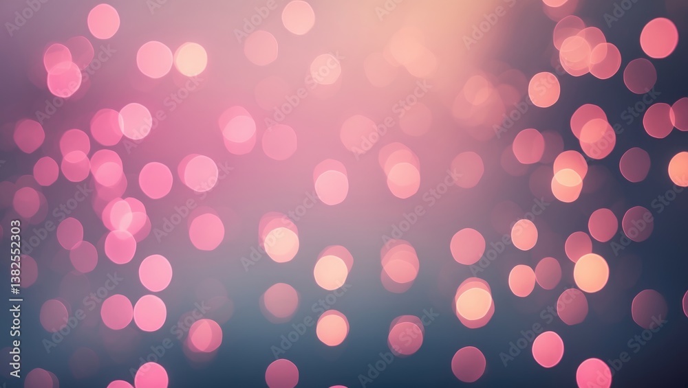 Poster pink abstract futuristic background created with a macro lens displaying overlapping ovals of light 