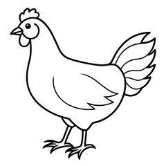 Fototapeta premium hen and chicken