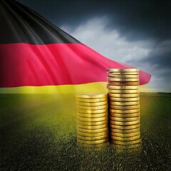 Geld durch Landwirtschaft in Deutschland (Konzeptbild)