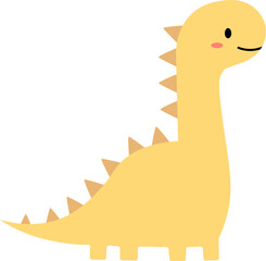 Cute dinosaur character illustration