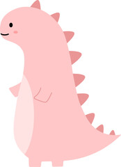 Cute dinosaur character illustration