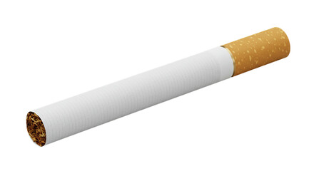 cigarette on white background