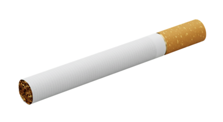 cigarette on white background