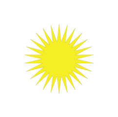 yellow sun icon. 