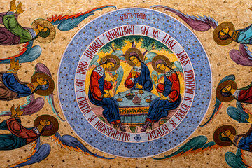 Interior of the Holy Trinity Cathedral in Sibiu