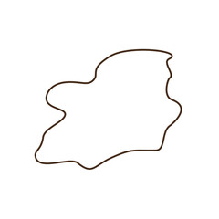 abstrack brown shape line