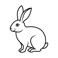 Fototapeta premium vector illustration of a rabbit
