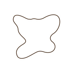 abstrack brown shape line