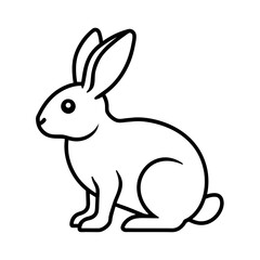 Fototapeta premium vector illustration of a rabbit