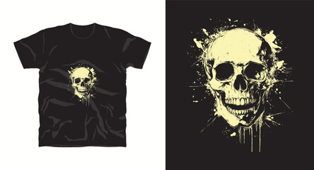 Skull t-shirt design