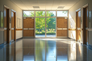 interior of a hotel room. Generative AI