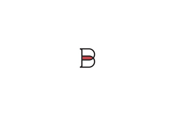 Letter B Bullet Logo with white background.  © Nazim