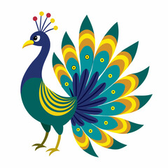 peacock vector illustration