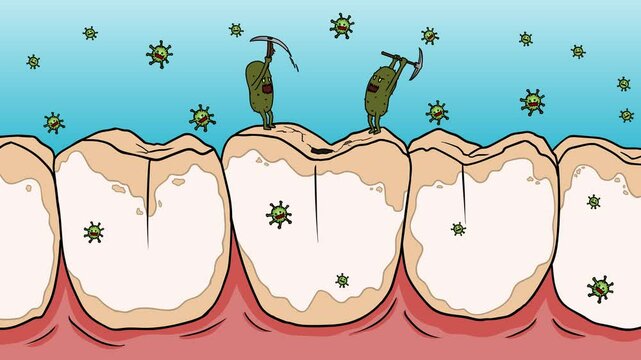 Bacteria Making Hole On Tooth