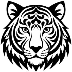 Fototapeta premium tiger head vector