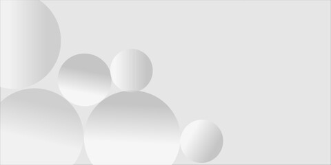White circles gradient on gray abstract background. Modern graphic design element.