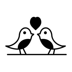 Birds Love Icon