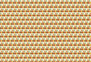 A charming retro diamond heart geometric pattern on a clean white background. This unique design combines classic shapes with a modern touch, ideal for retro, vintage or old school themed projects.