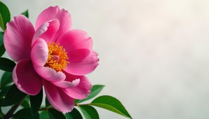 Obraz premium Bold blooming peony blossoms, lush green leaves , green, texture