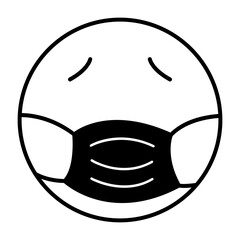 Medical Mask Emoji Icon