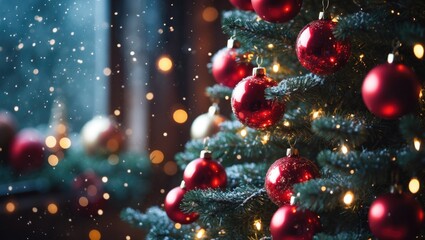 Christmas tree backdrop