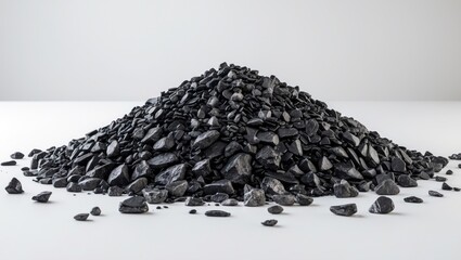 Gravel Pile Isolated, Coarse Sand, Fine Granular Stones, Grit Sand, Decorative Rocks, Small Rock Texture on Surface