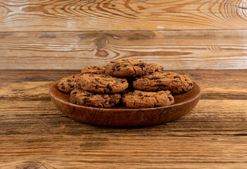 Chocolate chips cookies , American biscuits, cocoa confectionery cake, sweet morsels bakery