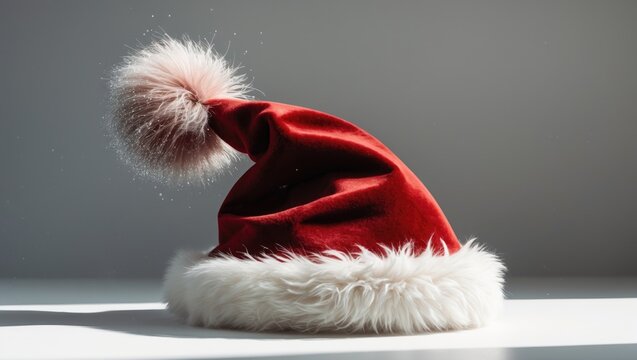 Christmas helper red hat costume isolated on a background with a clipping path for holiday seasonal festive celebration design decoration.