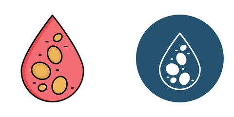 Blood Test    Icon – Line & Glyph Style