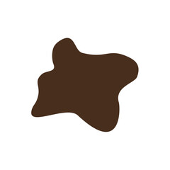 abstrack brown shape graphic design